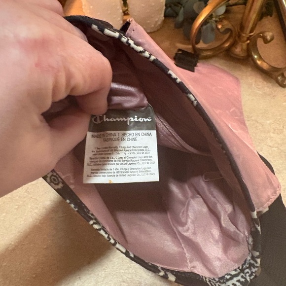 Champion Black and White Floral Crossbody Bag - Picture 12 of 16